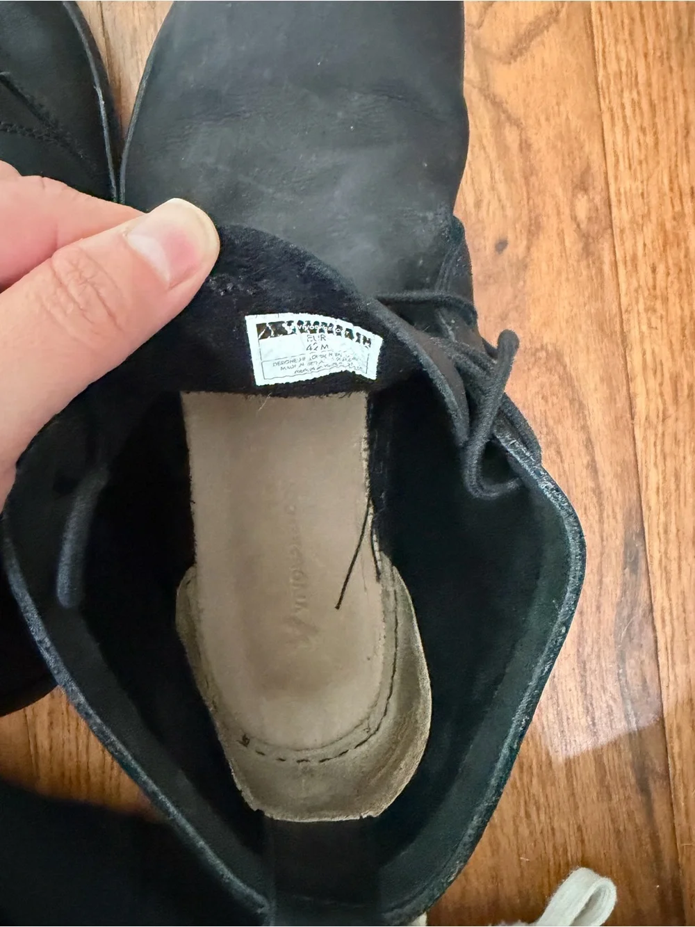 Vivobarefoot Gobi II Leather Barefoot Chukka Boots Black EU 42